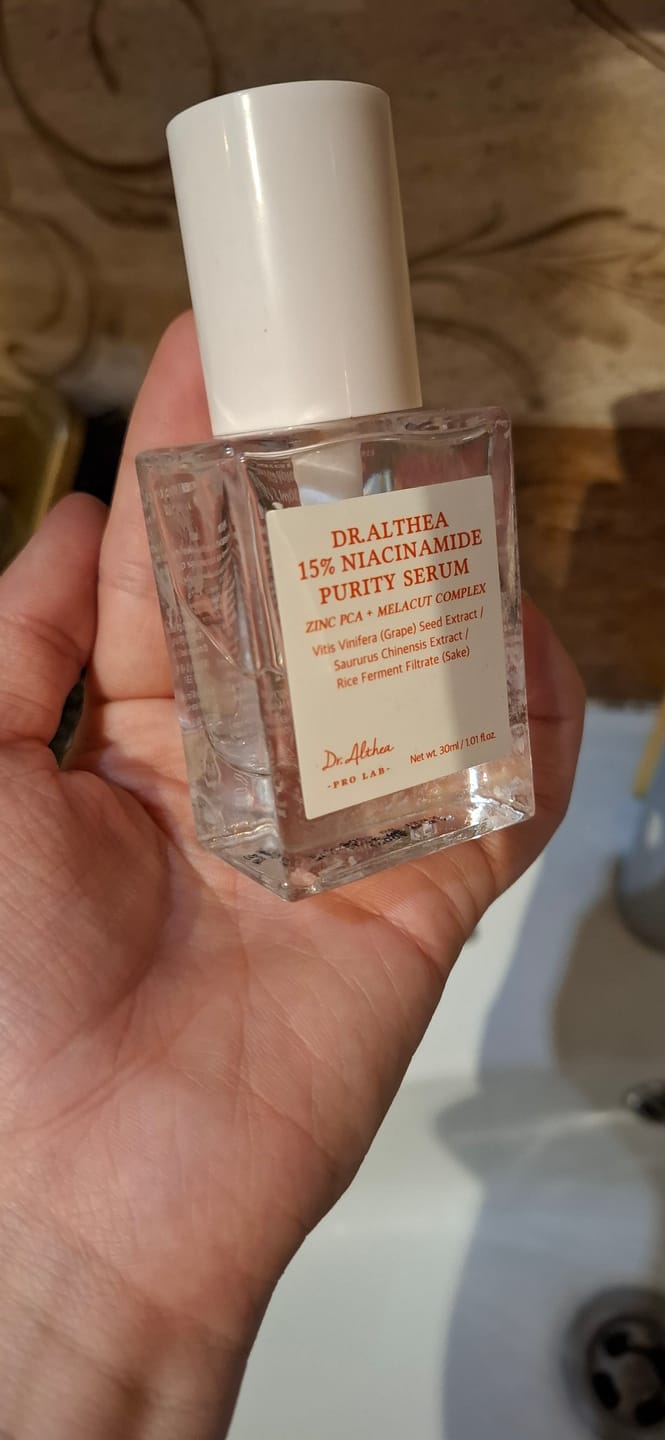 Customer photo review of Balinošs serums ar niacinamīdu un cinku Dr. Althea Niacinamide Purity Serum