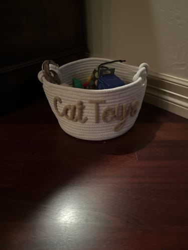 Customer photo review of Baby Knits™ Personalized Knitted Basket