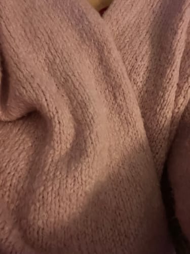 Customer photo review of Two Ways Strickjacke - Rosa/Creme