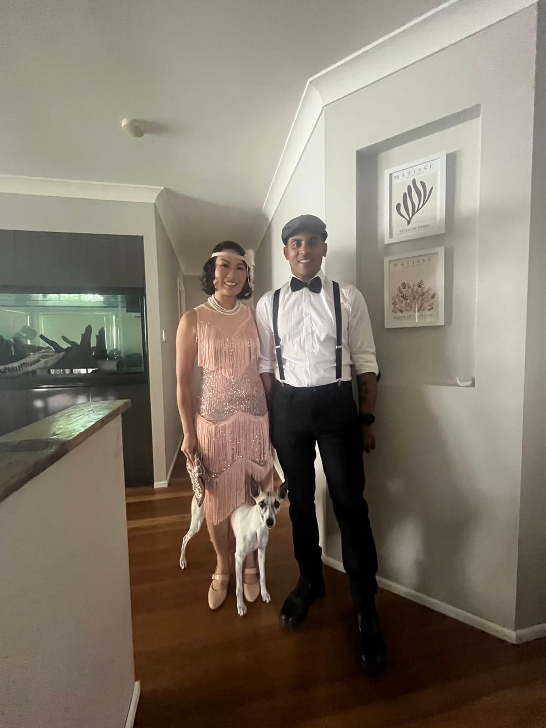Customer photo review of Zita Gatsby Dress - Rose Gold