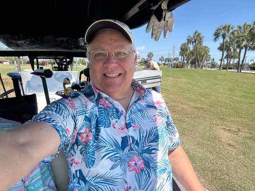 Customer photo review of Men's Colorful bubbles Polo