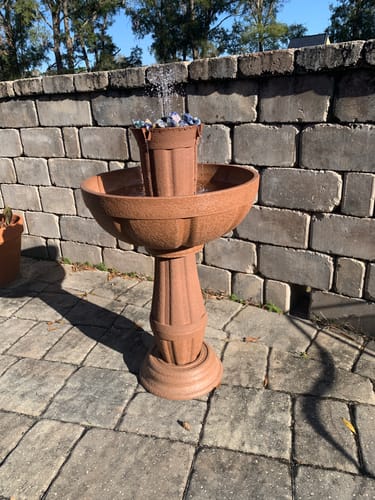 Customer photo review of Two Button Fountain Pump and Battery Compartment - no connection port