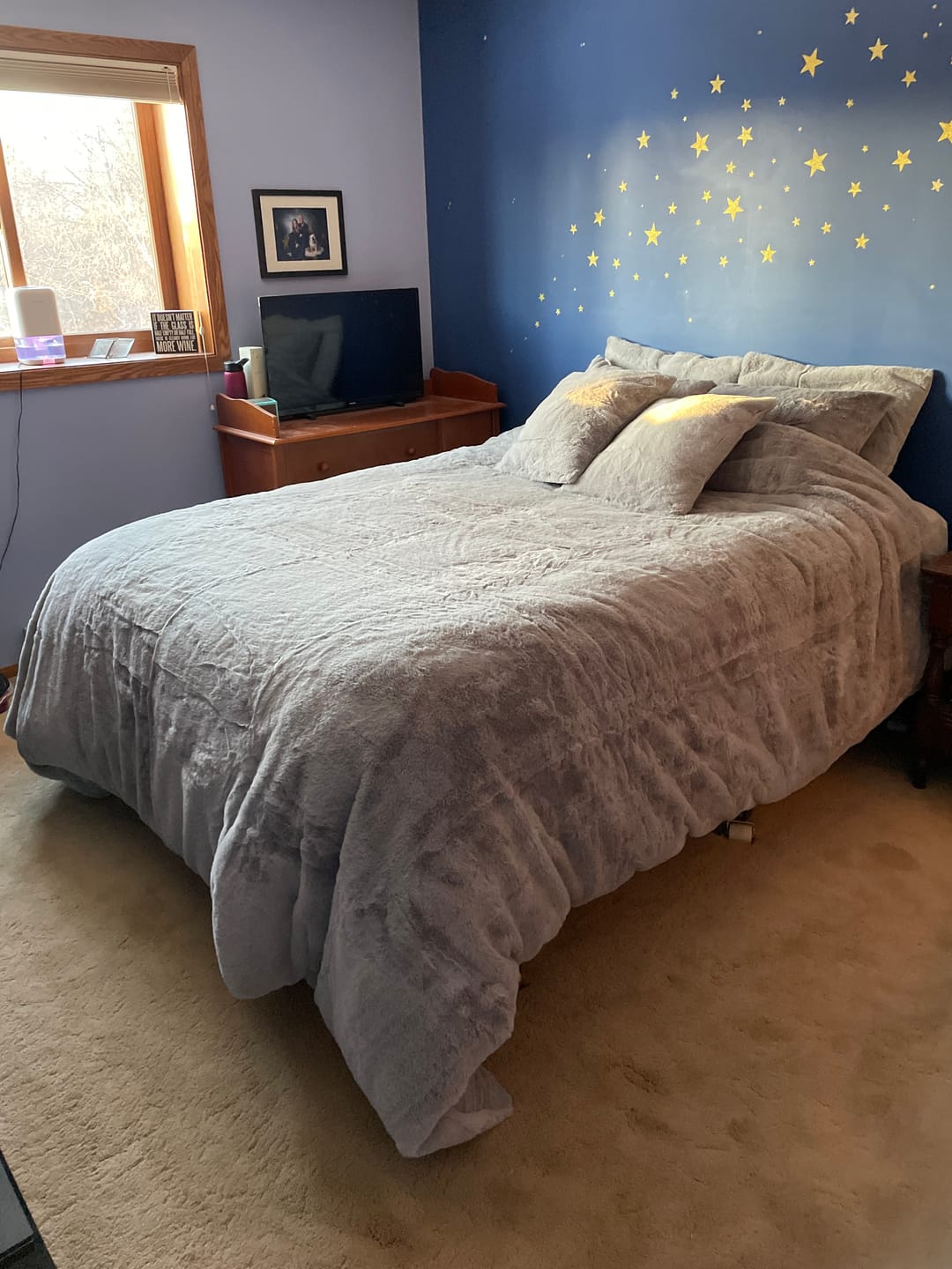 Customer photo review of CYRA Long Velvet Bedding Set