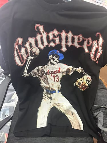 Customer photo review of GODSPEED Strike Out T-Shirt