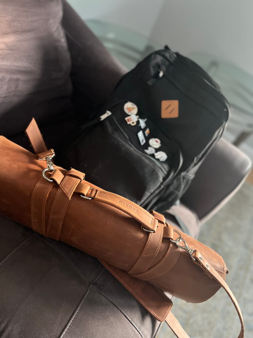 Customer photo review of The Professional's Leather Knife Roll