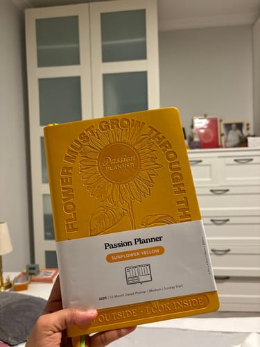 Customer photo review of Weekly 2025 Planner Sunflower Yellow