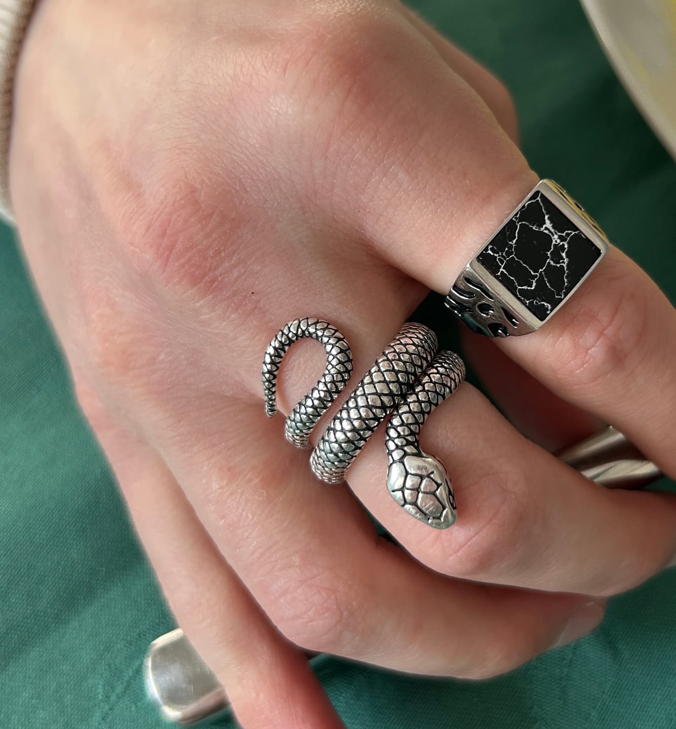 Customer photo review of SCRATCHED. - 925 STERLING SILVER