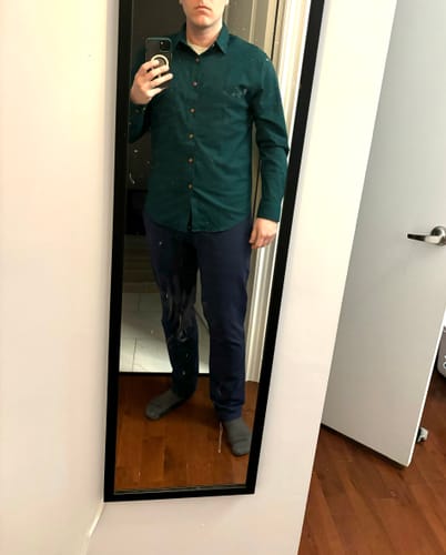 Customer photo review of Dark Emerald – BorlandFlex™ Long Sleeve Flannel