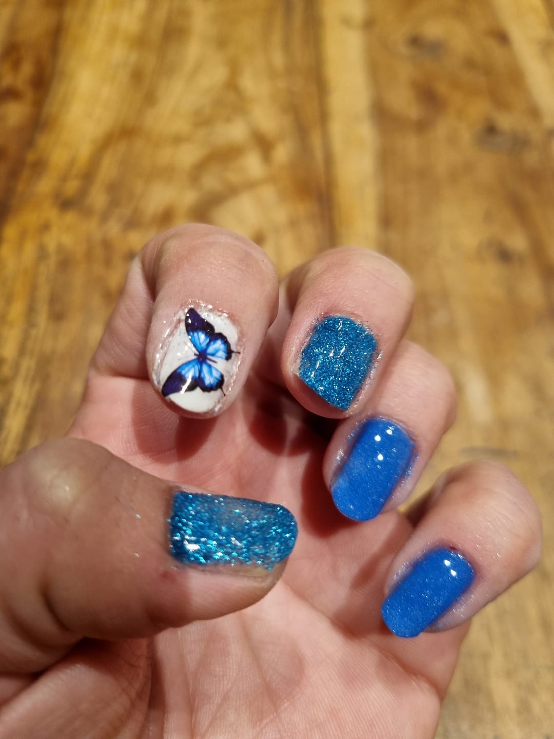 Customer photo review of Crystal White Dipping Powder