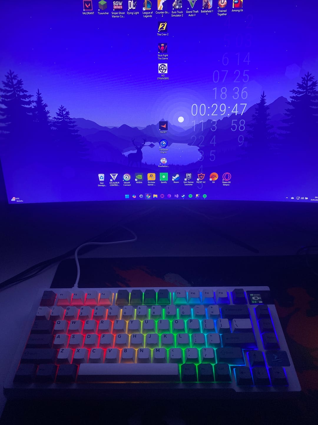 Customer photo review of Darmoshark K8 Mekanik Klavye