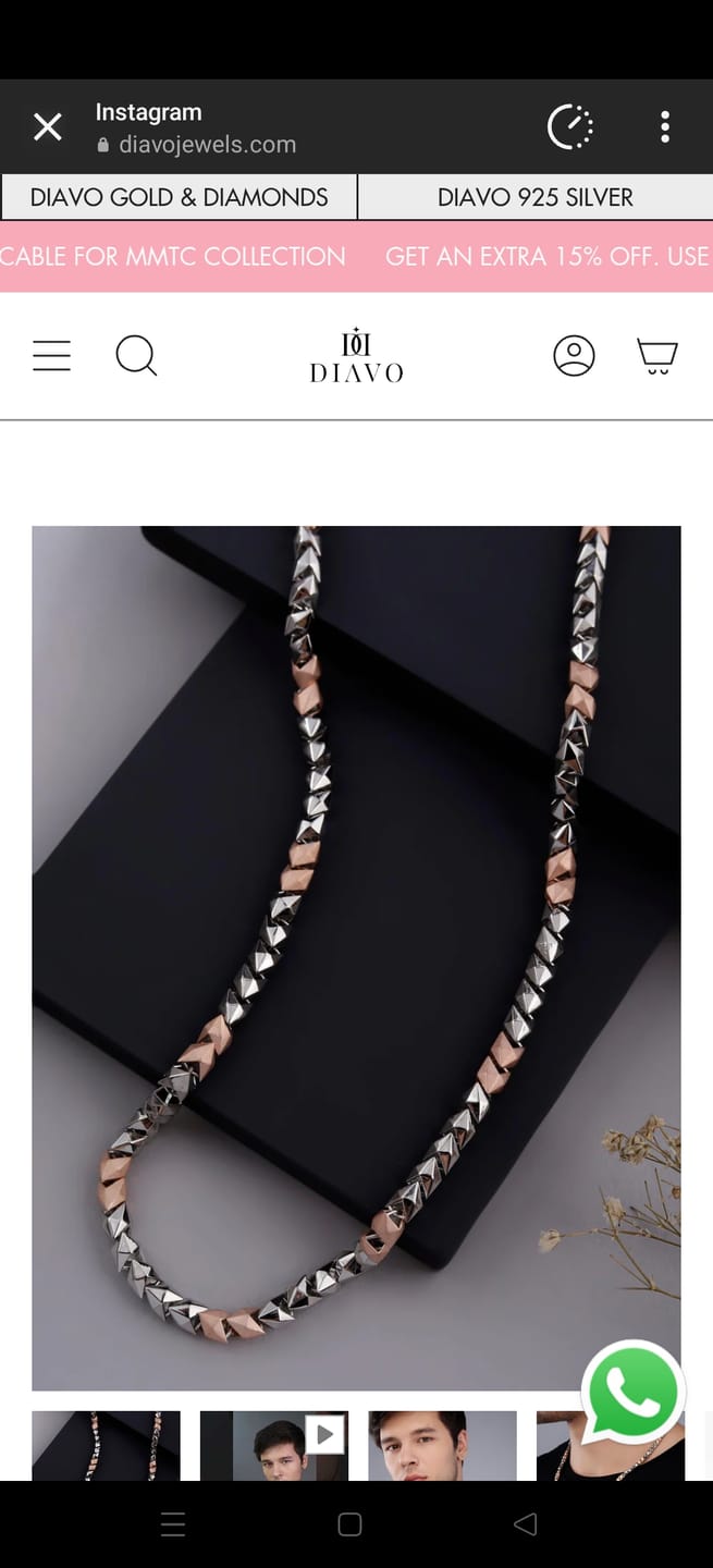 Customer photo review of Aurelian Kite Two Tone Men's Silver Bracelet