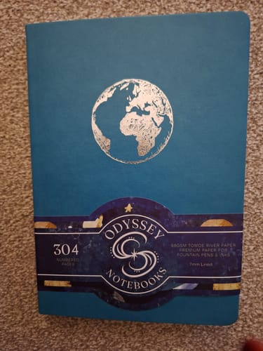 Customer photo review of 300 PAGE B5 TOMOE RIVER NOTEBOOK - EARTH