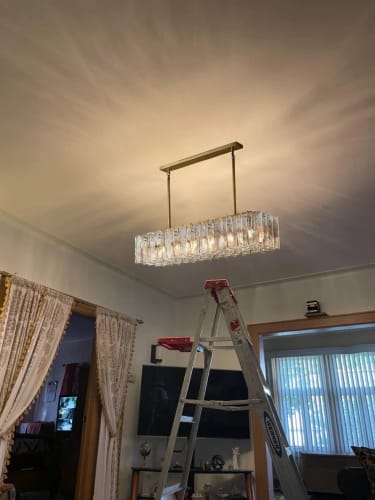 Customer photo review of Priv Drexavyn Luxury Glass Chandelier