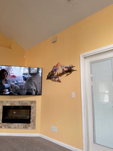 Customer photo review of Yosemite Basin Mountain Range View - Metal Wall Art