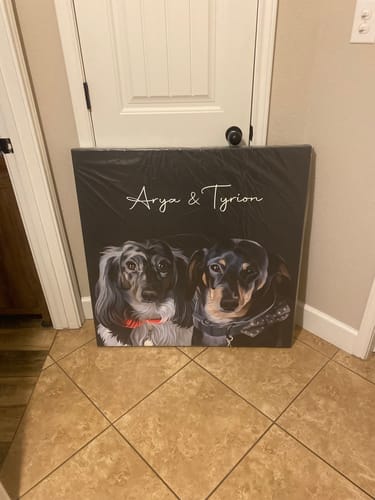Customer photo review of Pet Art Canvas Wrap