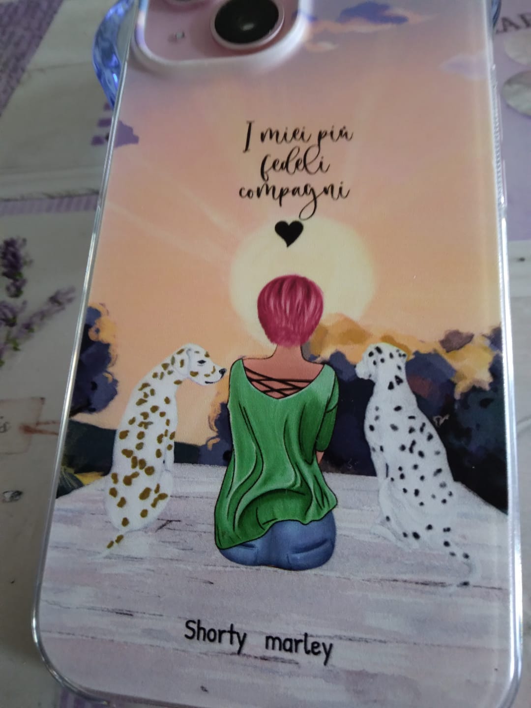 Customer photo review of Insieme al mio animale domestico – Custodia per il telefono personalizzata