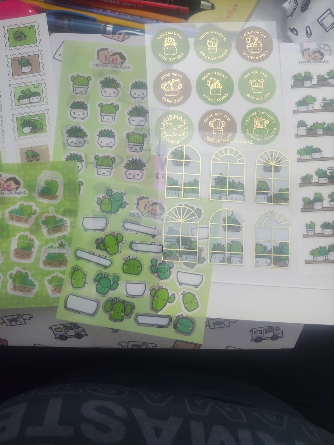 Customer photo review of Cozy Plants Variety Sticker Pack