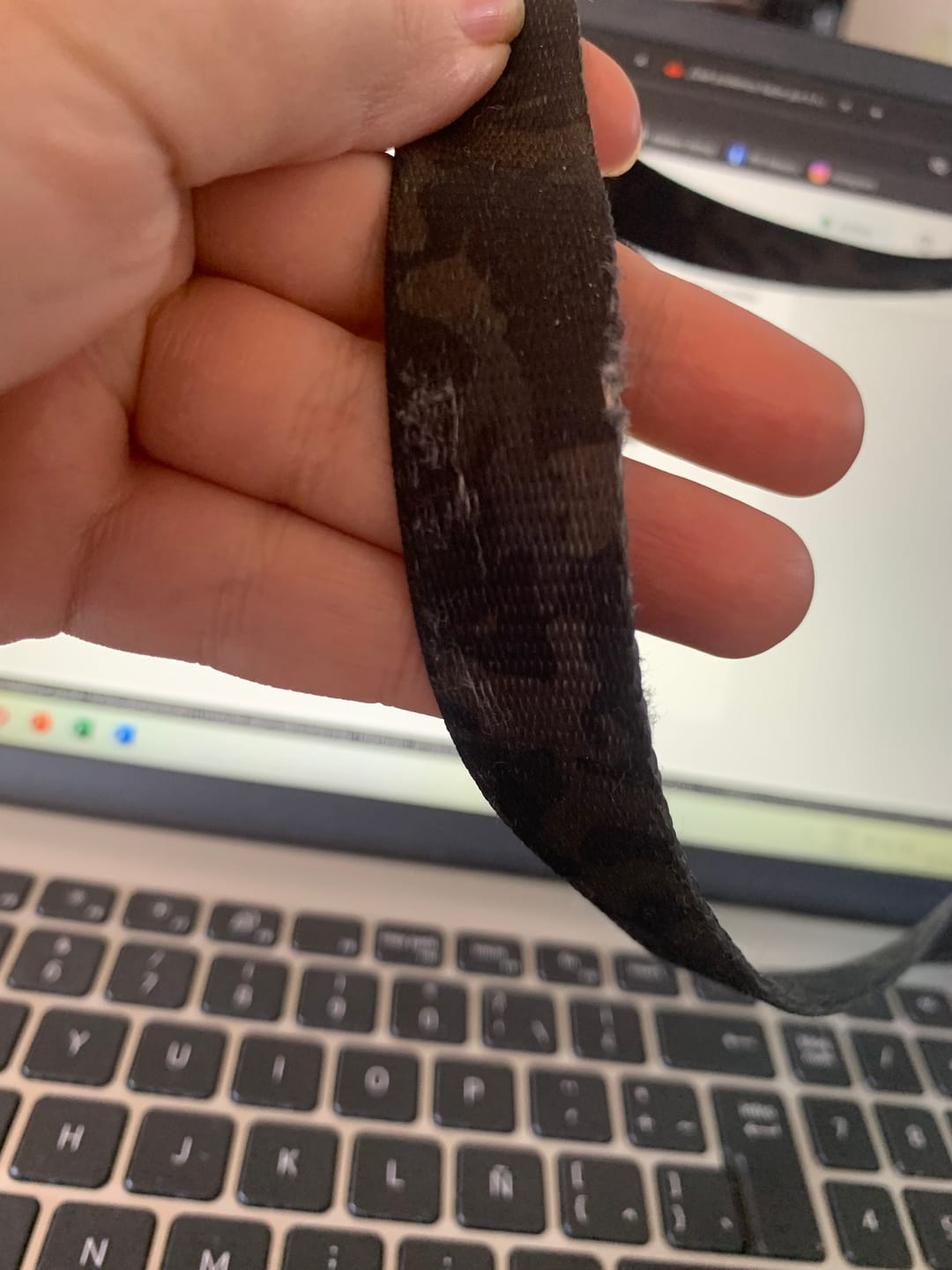Customer photo review of Correa Larga de Adiestramiento para Perros | 5 mts | Black Camo