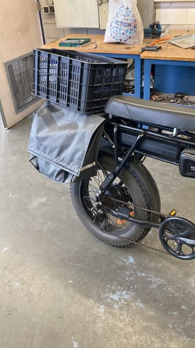 Customer photo review of Achterrek + mand - achterdrager - EB2/4