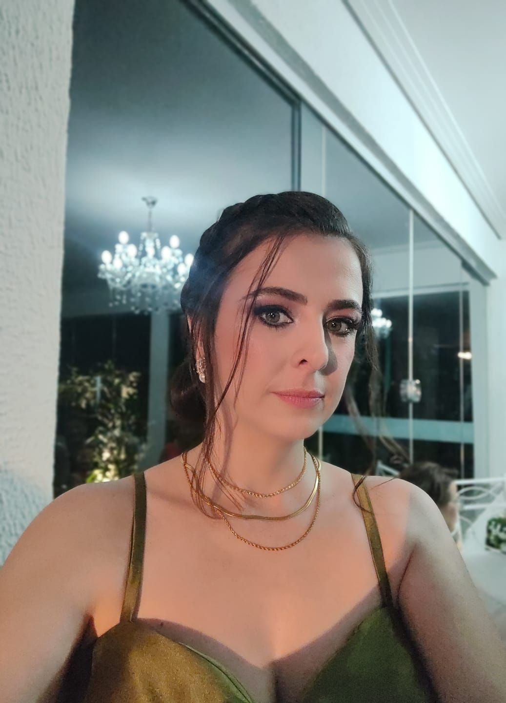 Customer photo review of Mix Colar Melina Banhado em Ouro 18k