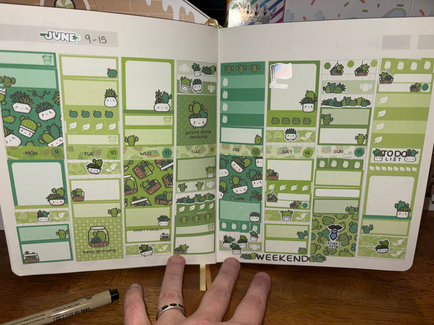 Customer photo review of Cozy Plants Planner Kit (Set of 6)