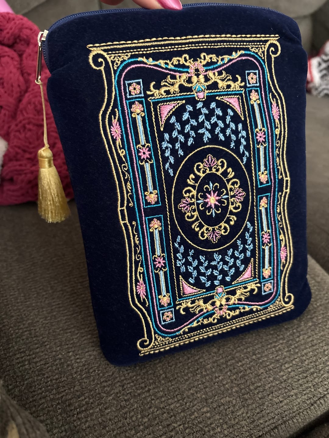 Customer photo review of Literati E-Reader Sleeve - Blue