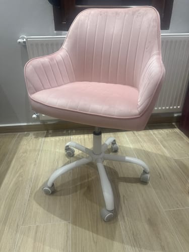 Customer photo review of Καρέκλα Γραφείου Βελούδινη Ρυθμιζόμενου ύψους Περιστρεφόμενη Διάφορα Χρώματα OB-G012G01