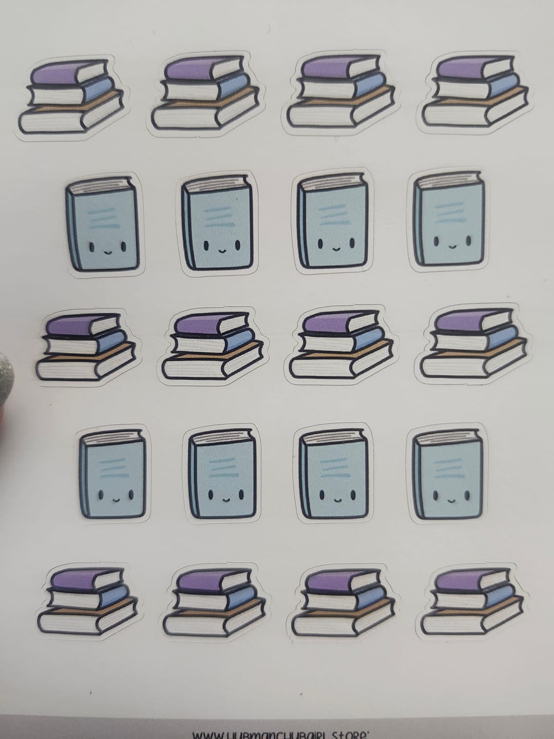 Customer photo review of Reading / Books Planner Stickers