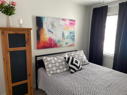 Customer photo review of 'Modern Love' Framed Canvas