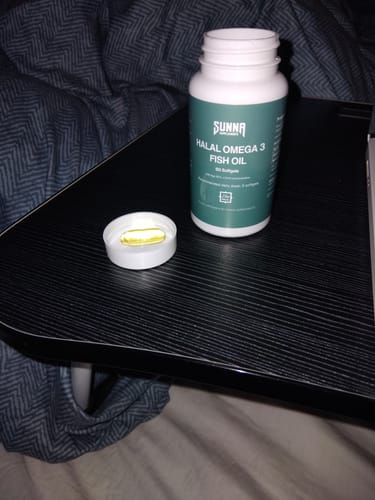 Customer photo review of Halal Omega 3 Fish Oil