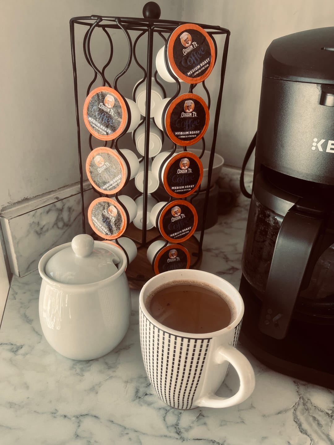 Customer photo review of Cousin T's Signature Blend Medium Roast Coffee