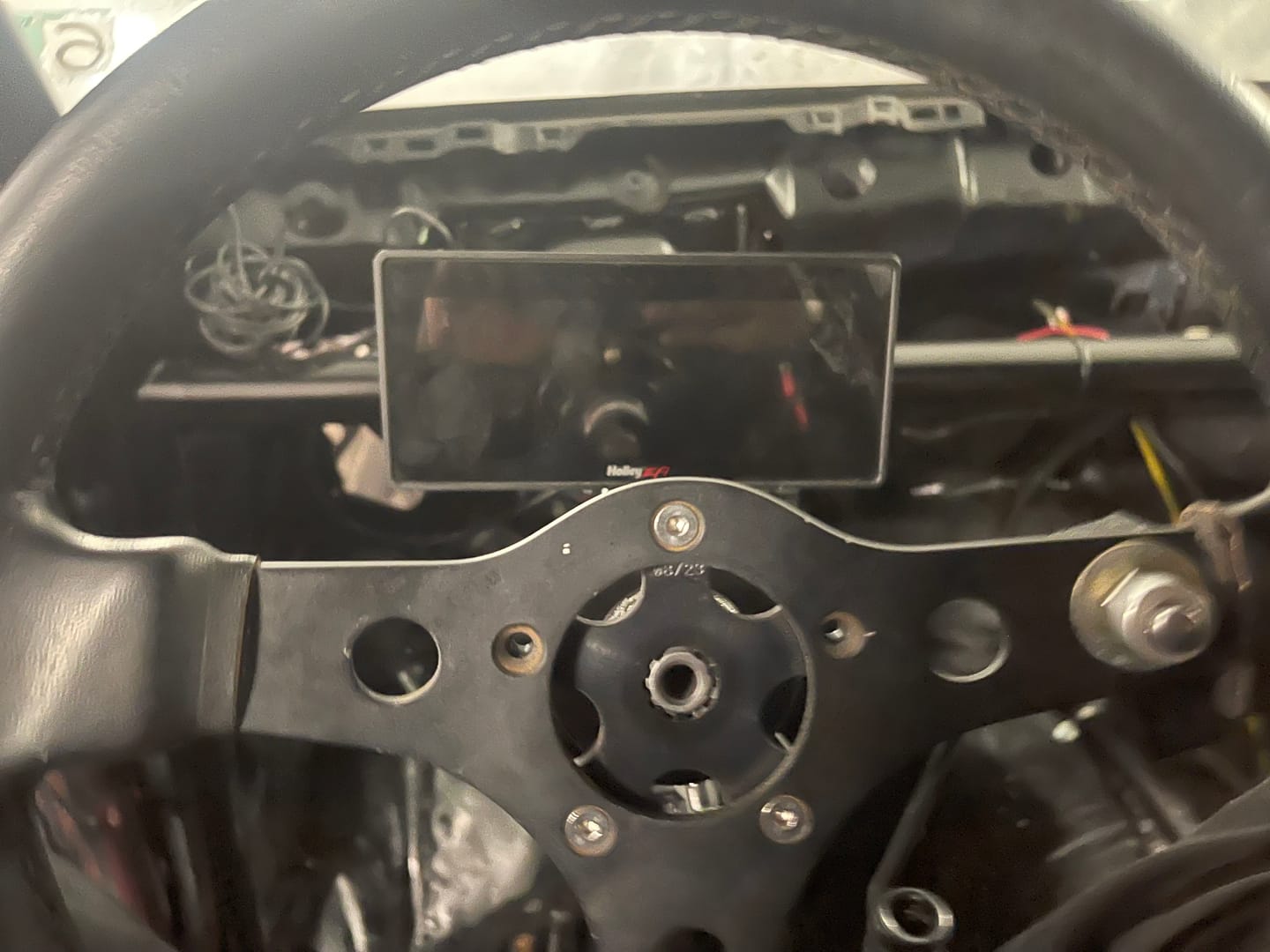 Customer photo review of Holley 6.86" 553-112 Adjustable Dash Mount w/ Billet Clamp 15-01013