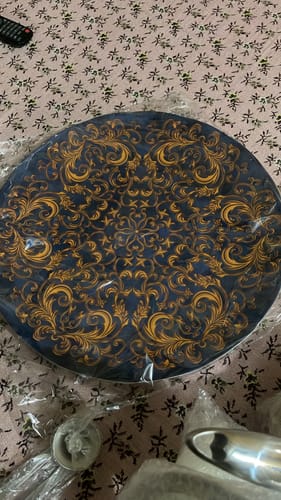 Customer photo review of England Lot Imported 16 inch 2 Piece Serving Trays