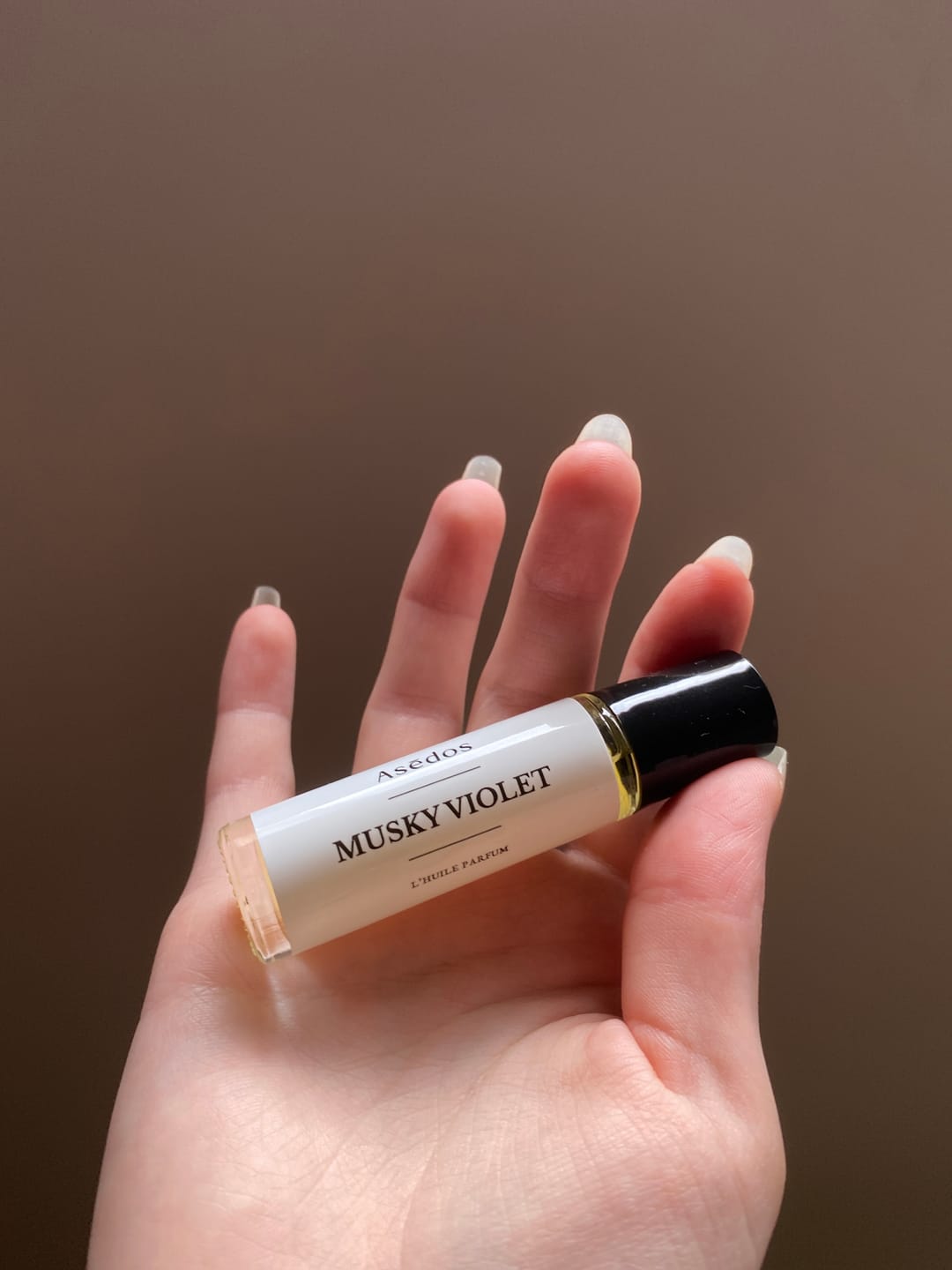Customer photo review of MUSKY VIOLET PERFUME OIL