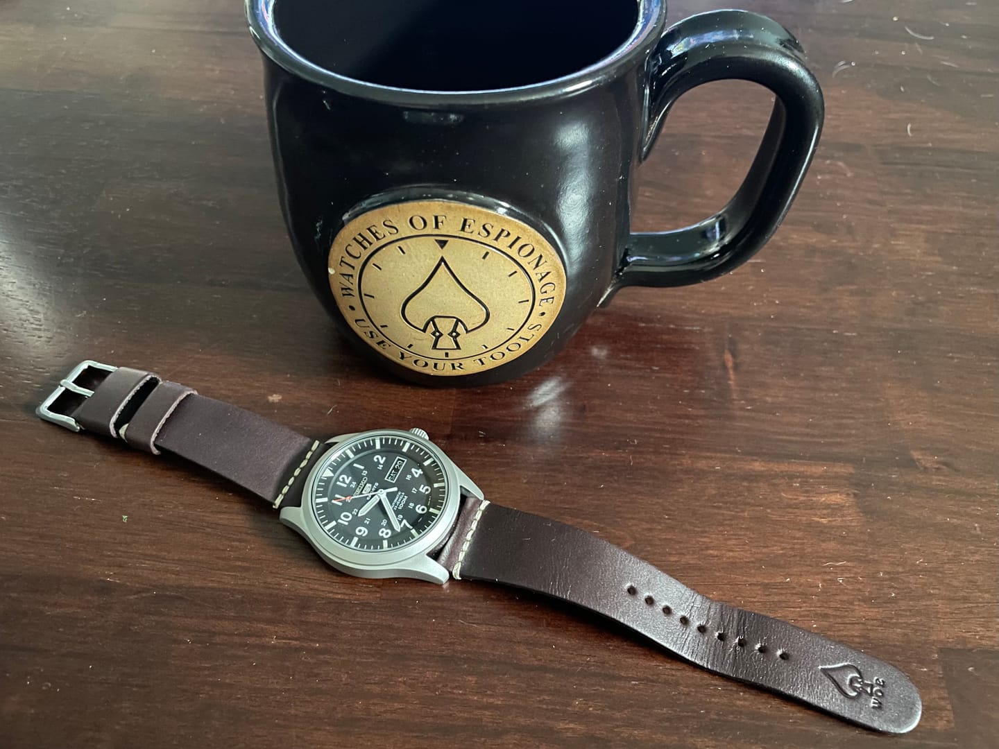 Customer photo review of Jedburgh 2.0 Leather Watch Strap