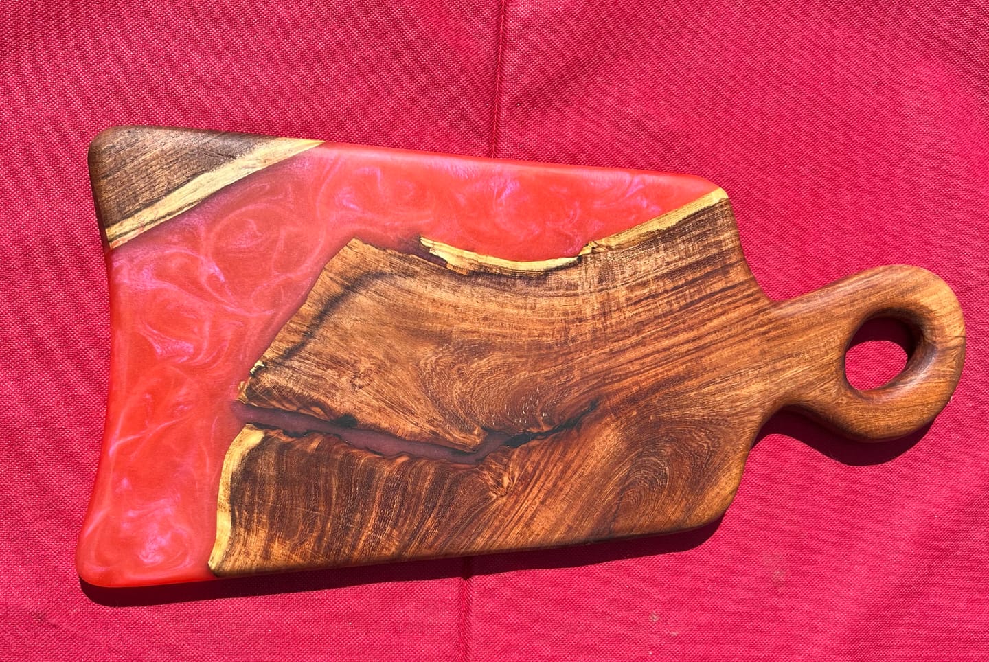 Customer photo review of 18x8.5x1" Amoeba Charcuterie Board Silicone Mold - Small Serving Board Mold
