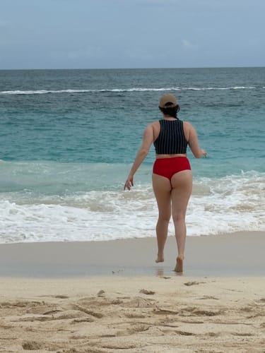 Customer photo review of ‘Less Cheeky’ High Rise Bottoms