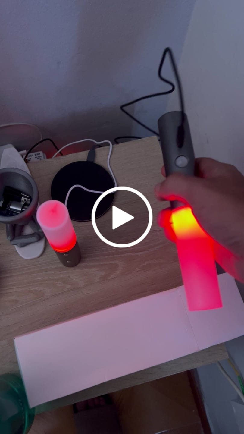 Customer video review of Lampara Linterna Portatil Recargable Luz de Emergencia