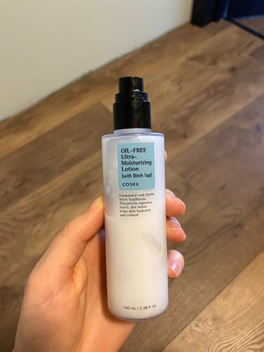 Customer photo review of COSRX Oil Free Ultra Moisturizing Lotion veido drėkiklis – losjonas