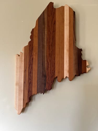 Customer photo review of State Shaped Wall Art