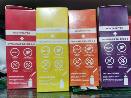 Customer photo review of Electrolitos Sabor Berries - Bebida Hidratante en Polvo 12 sticks