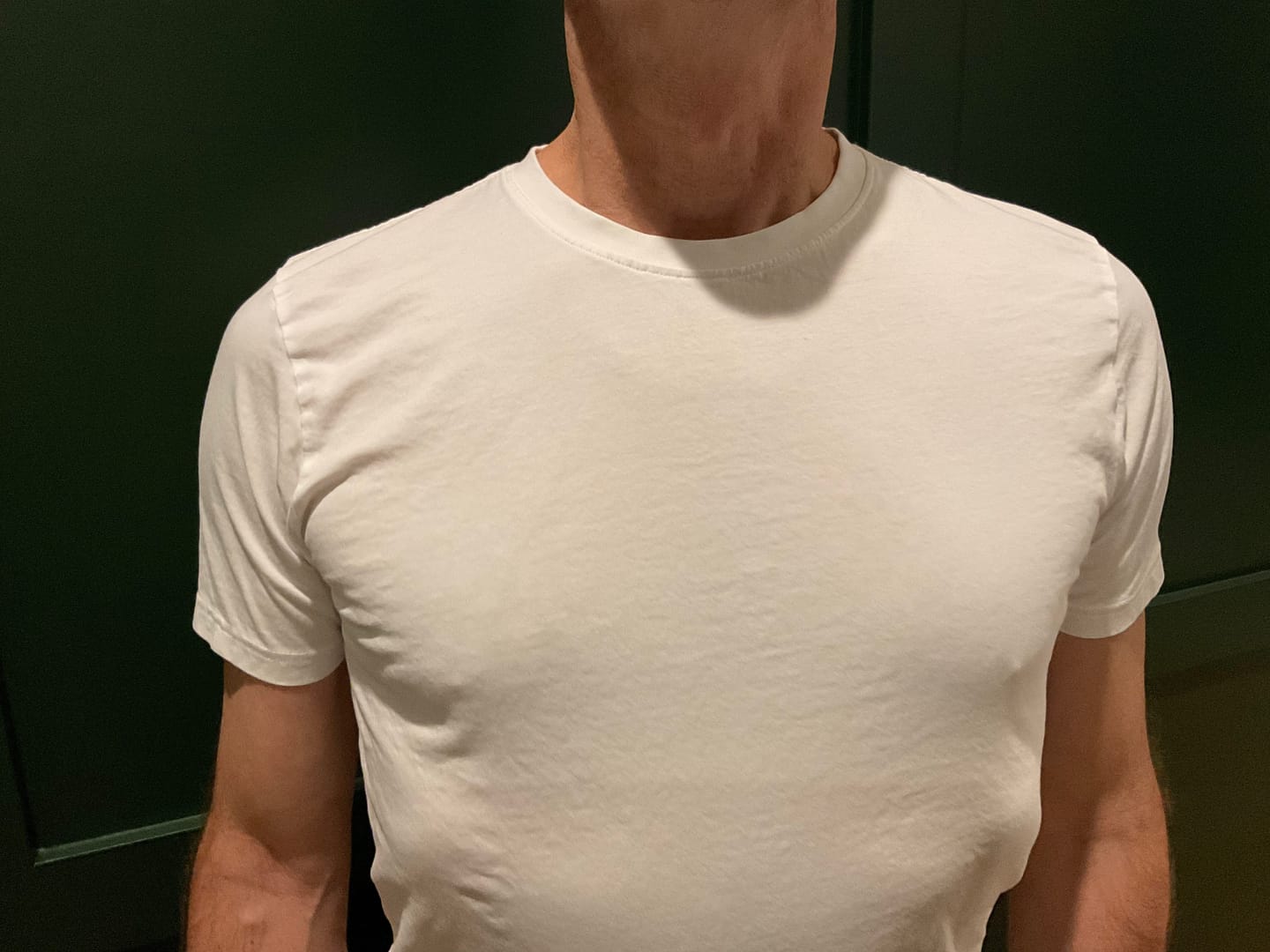 Customer photo review of Organic Tall Slim T-shirt (White)
