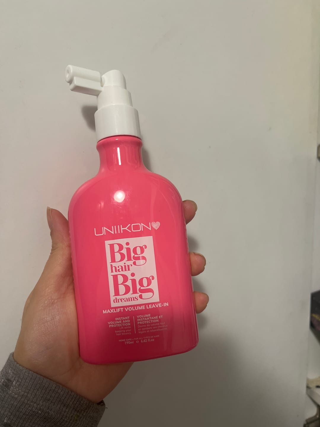 Customer photo review of Spray Volume Uniikon MaxLift - 200ml