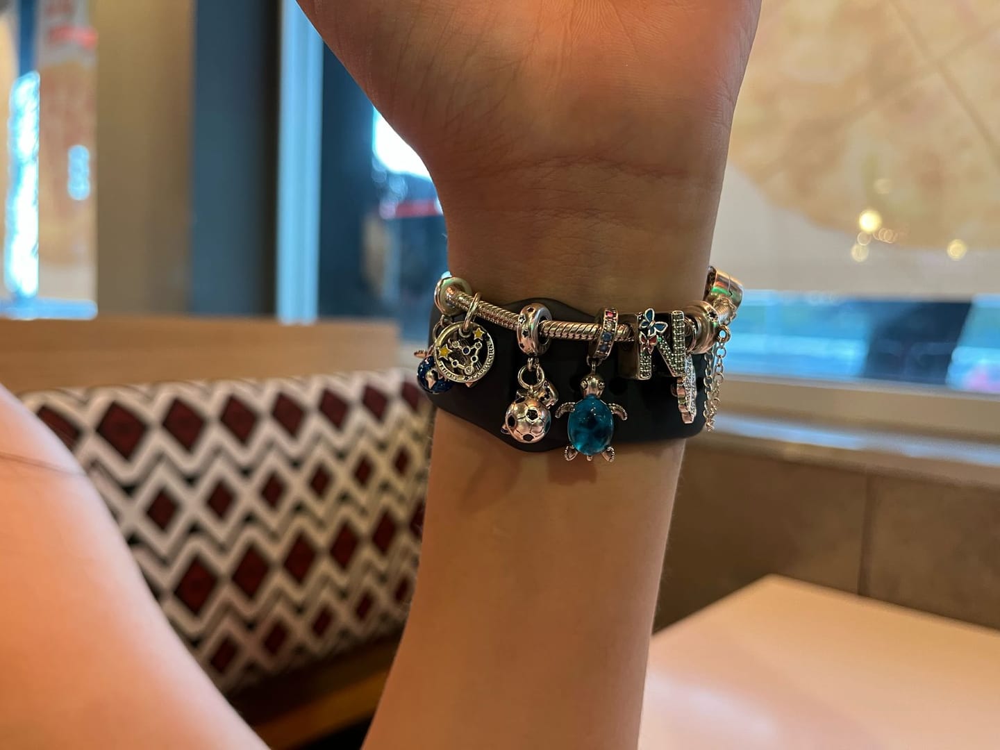 Customer photo review of Charm Tortuga Azul