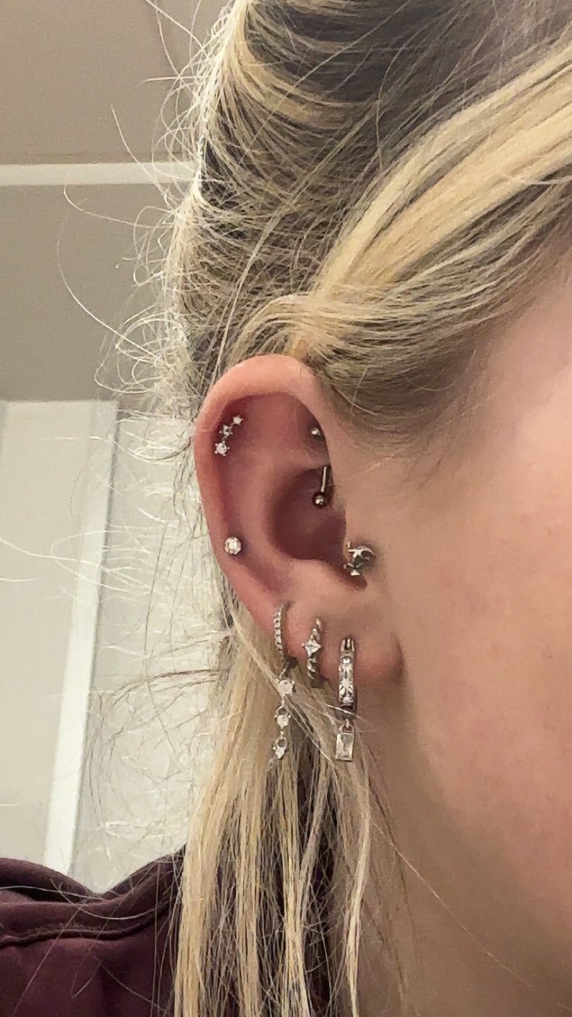 Customer photo review of Shimmer Hoops