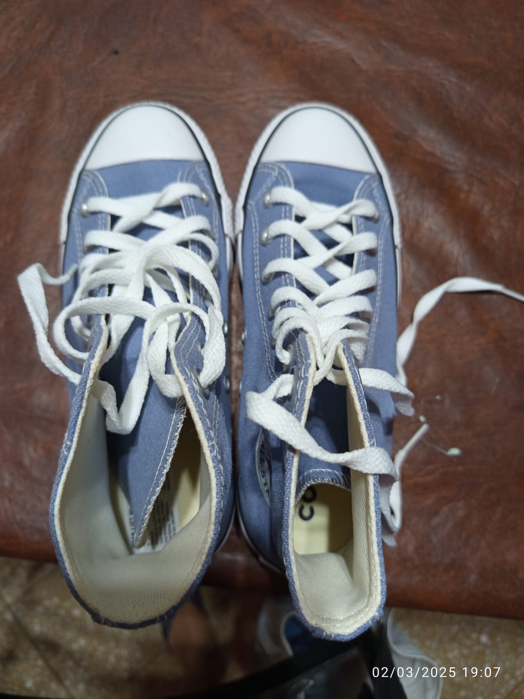 Customer photo review of Zapatillas Converse Chuck Taylor Hi Platform Celeste