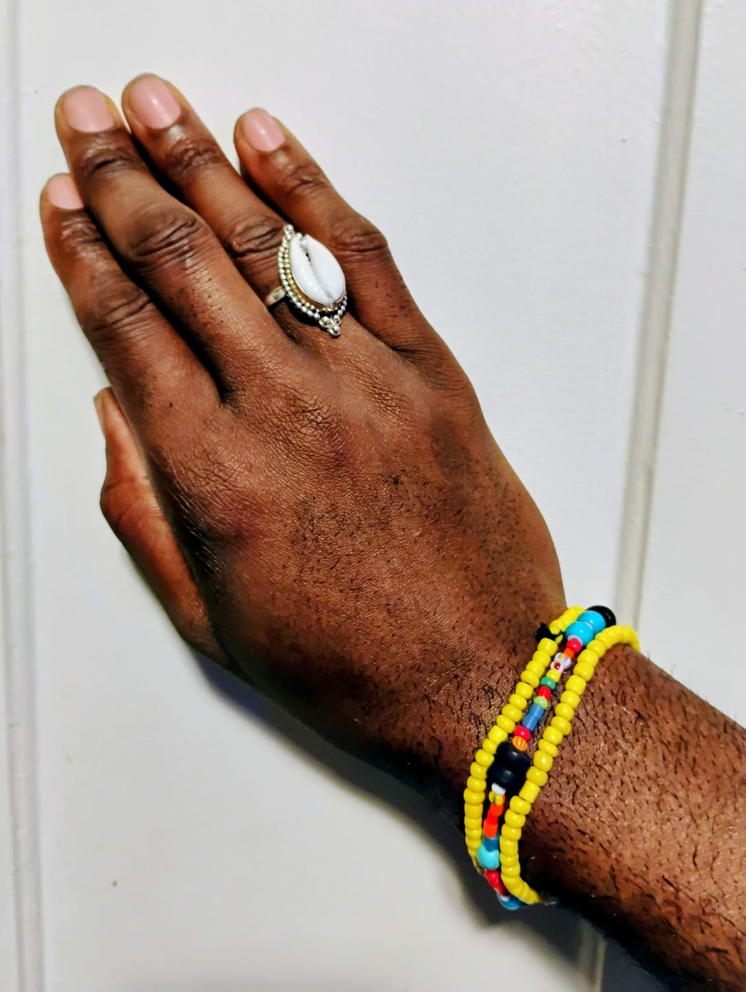 Customer photo review of Cowrie Shell Boho Ring Sterling Silver