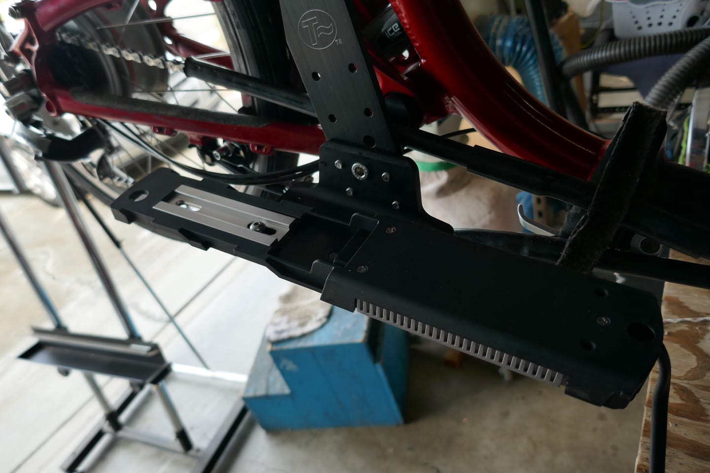 Customer photo review of ICE Configured Battery Mount - Suspended Trikes