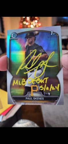 Customer photo review of Paul Skenes Autograph Signing