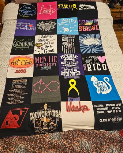 Customer photo review of T Shirt Quilt by Project Repat